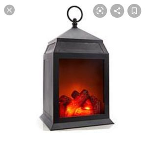Winter Lane Fireglow Lantern